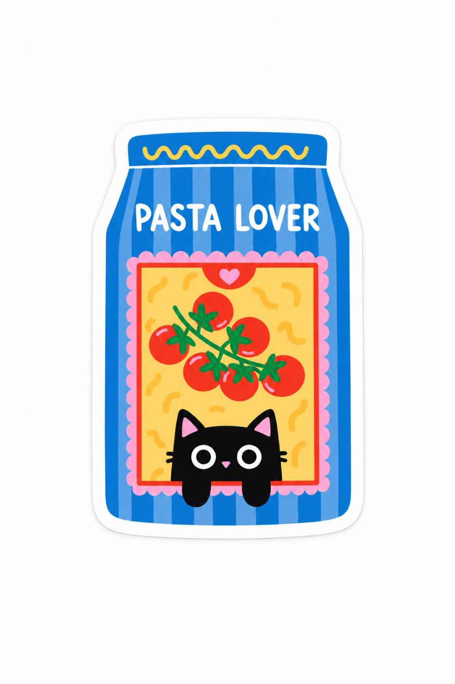 Pasta Lover - Cat Vinyl Sticker