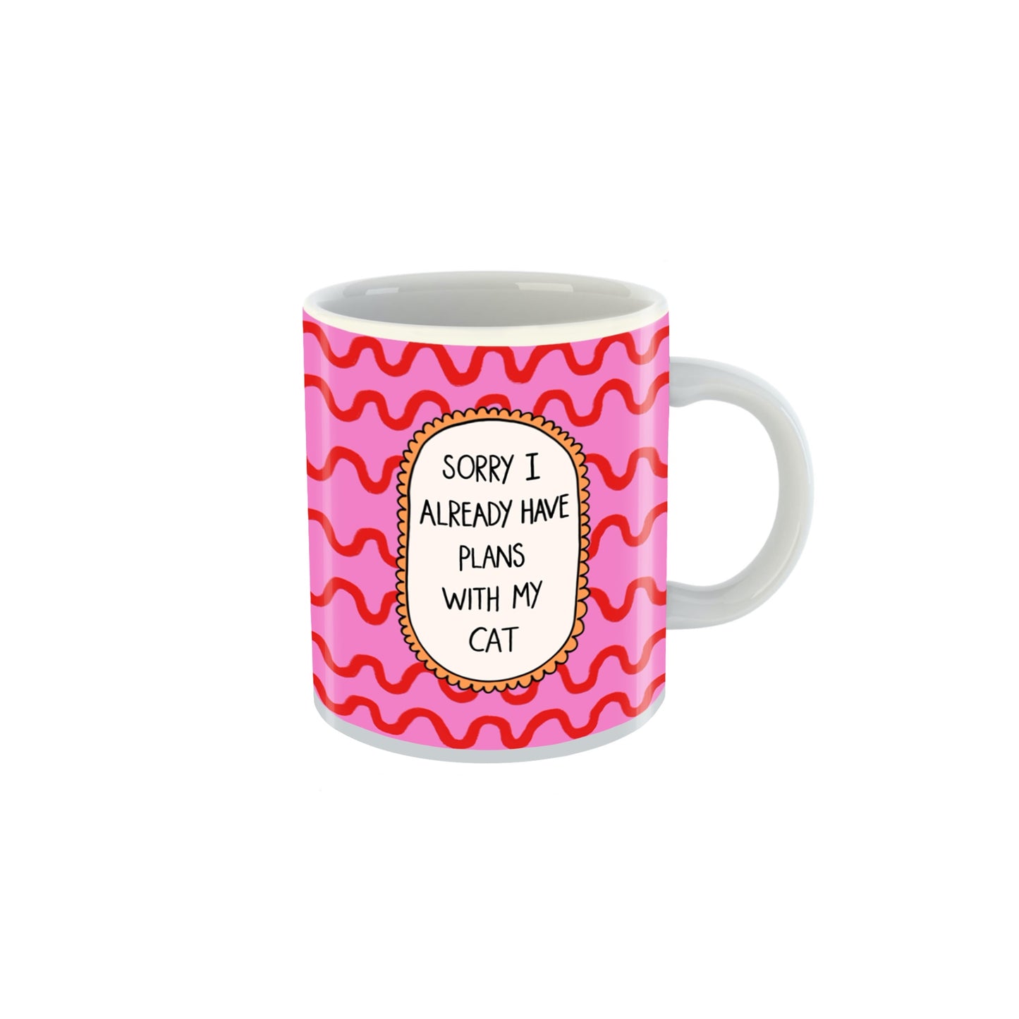 Mug en céramique "Projets de chat"