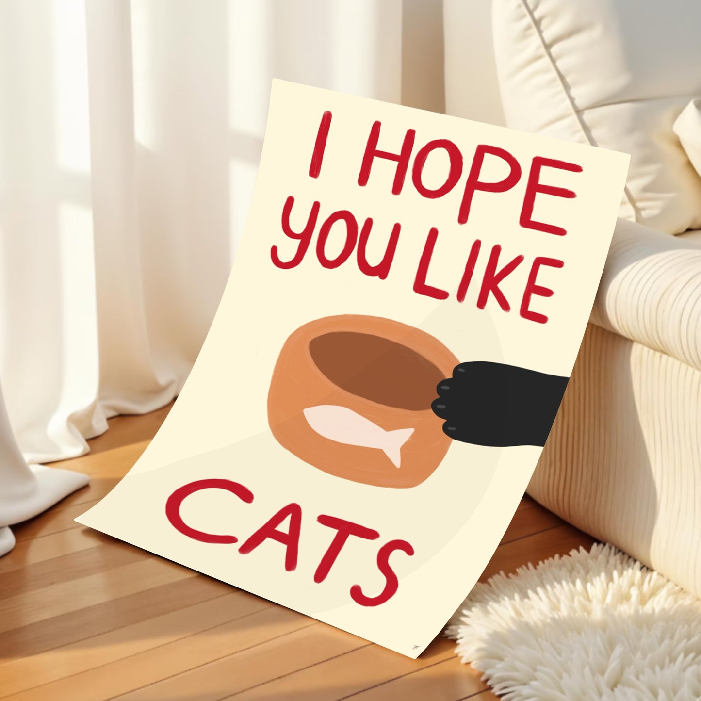Hope You Like Cats print
