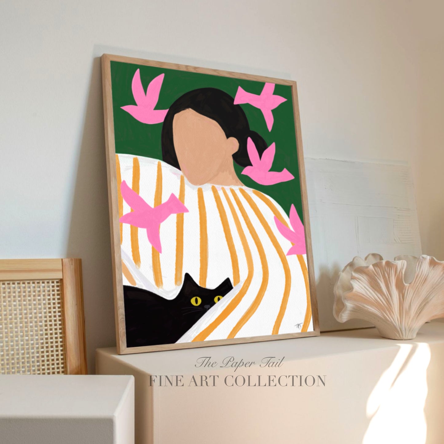Pink Birds print