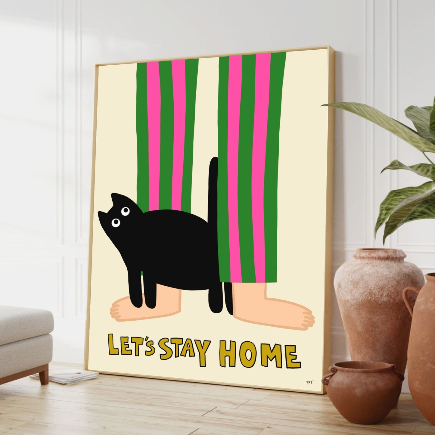 Let’s Stay Home Print