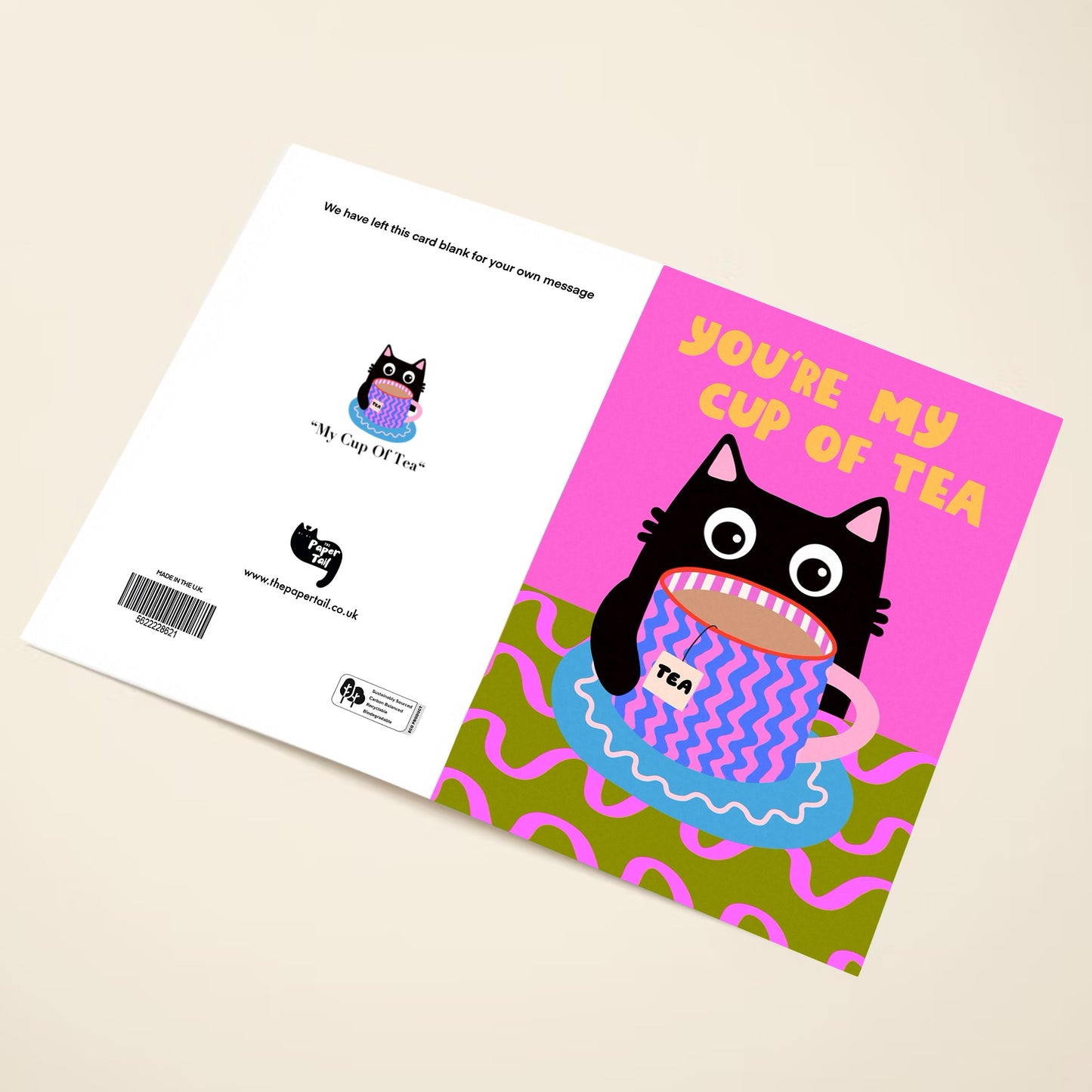 Cup Of Tea Greetings Card