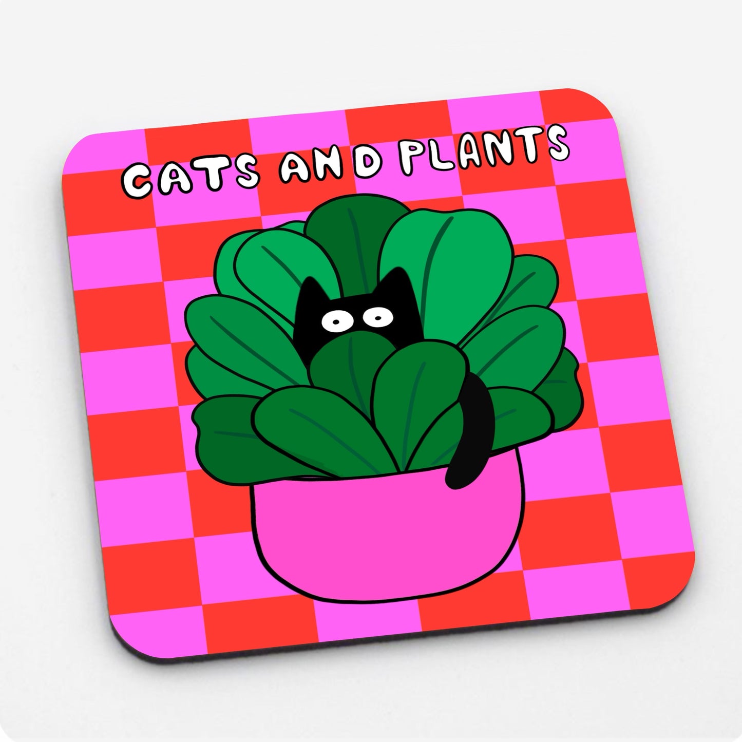 Cats And Plants Coaster