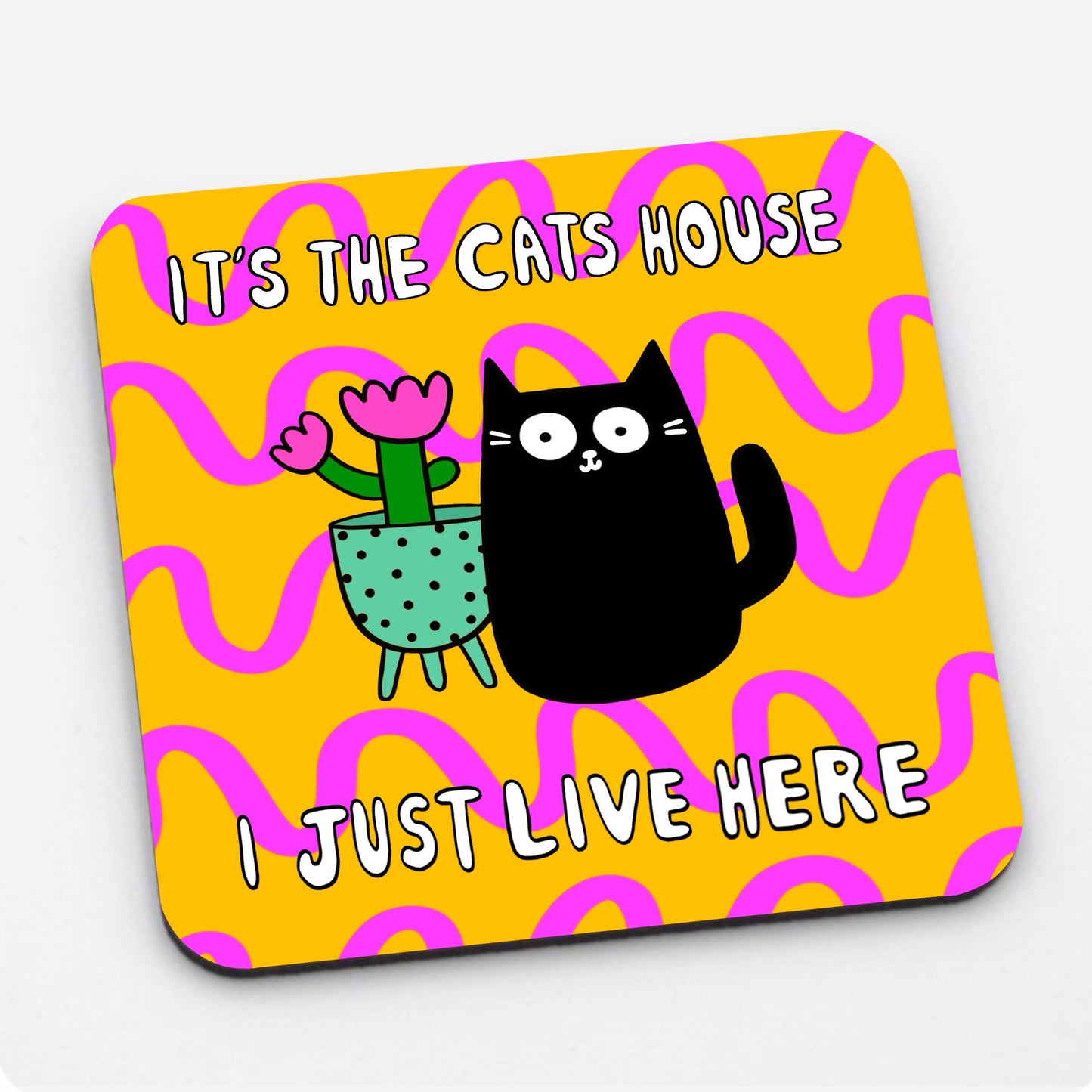 Cat’s House Coaster