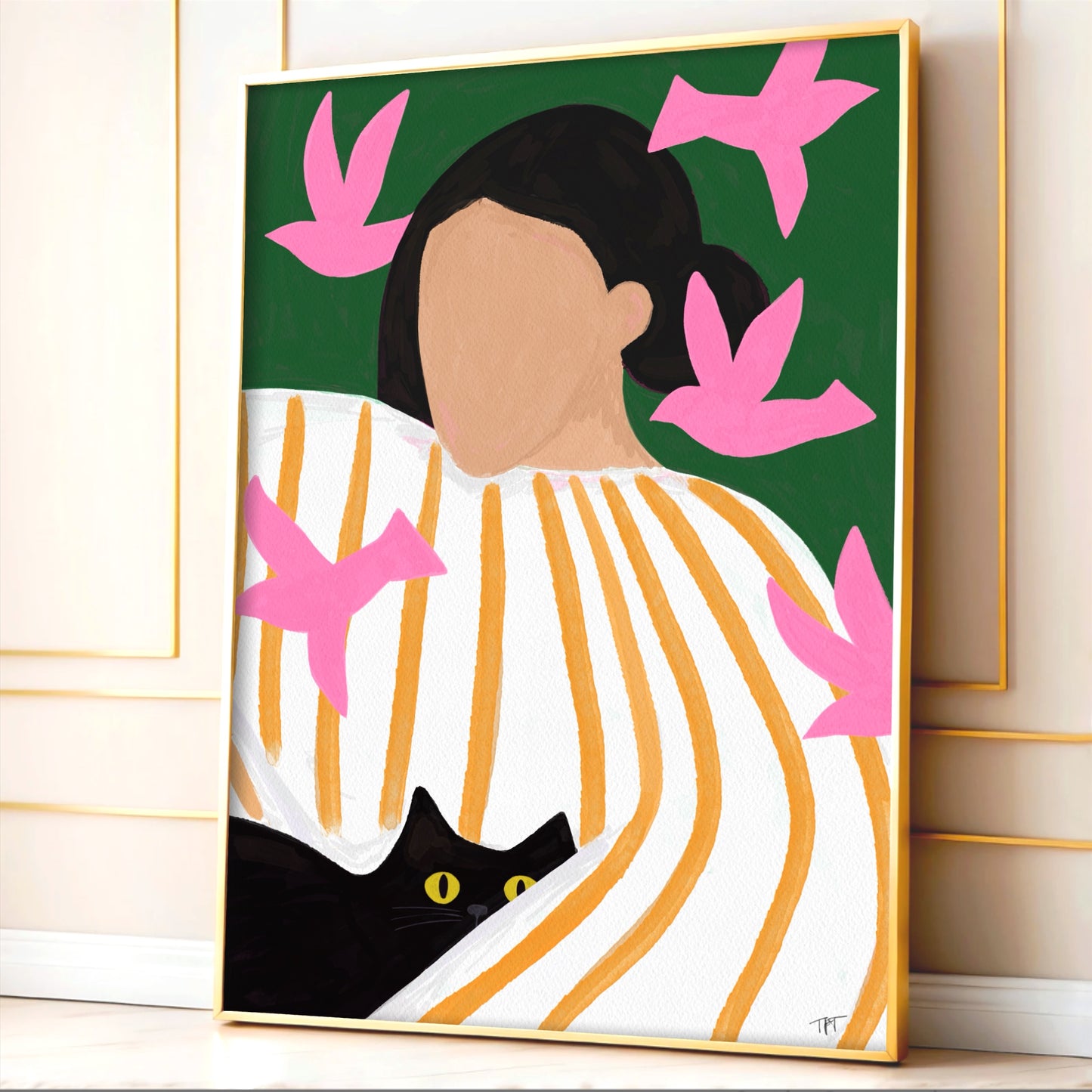Pink Birds print