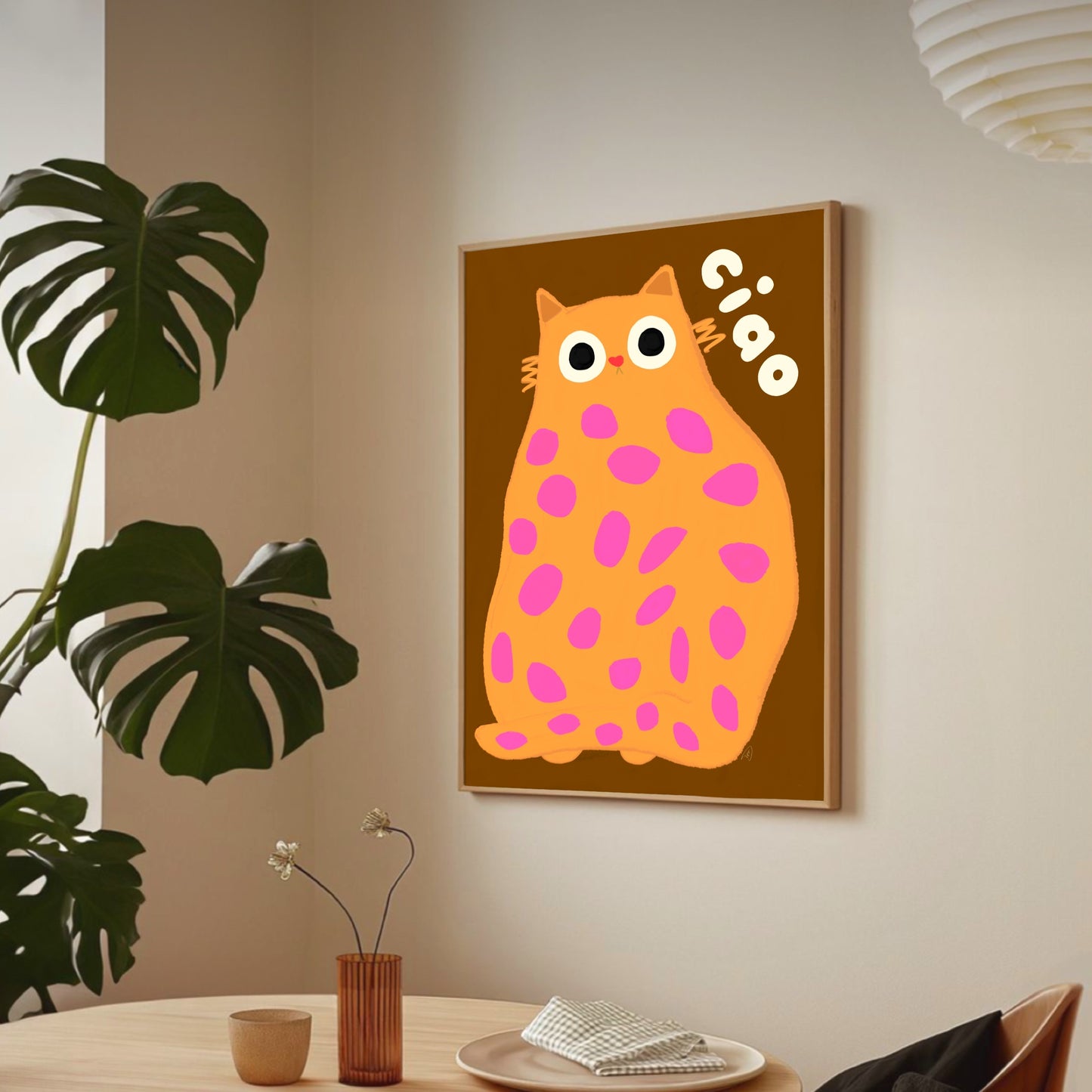Ciao- Cat Art Print