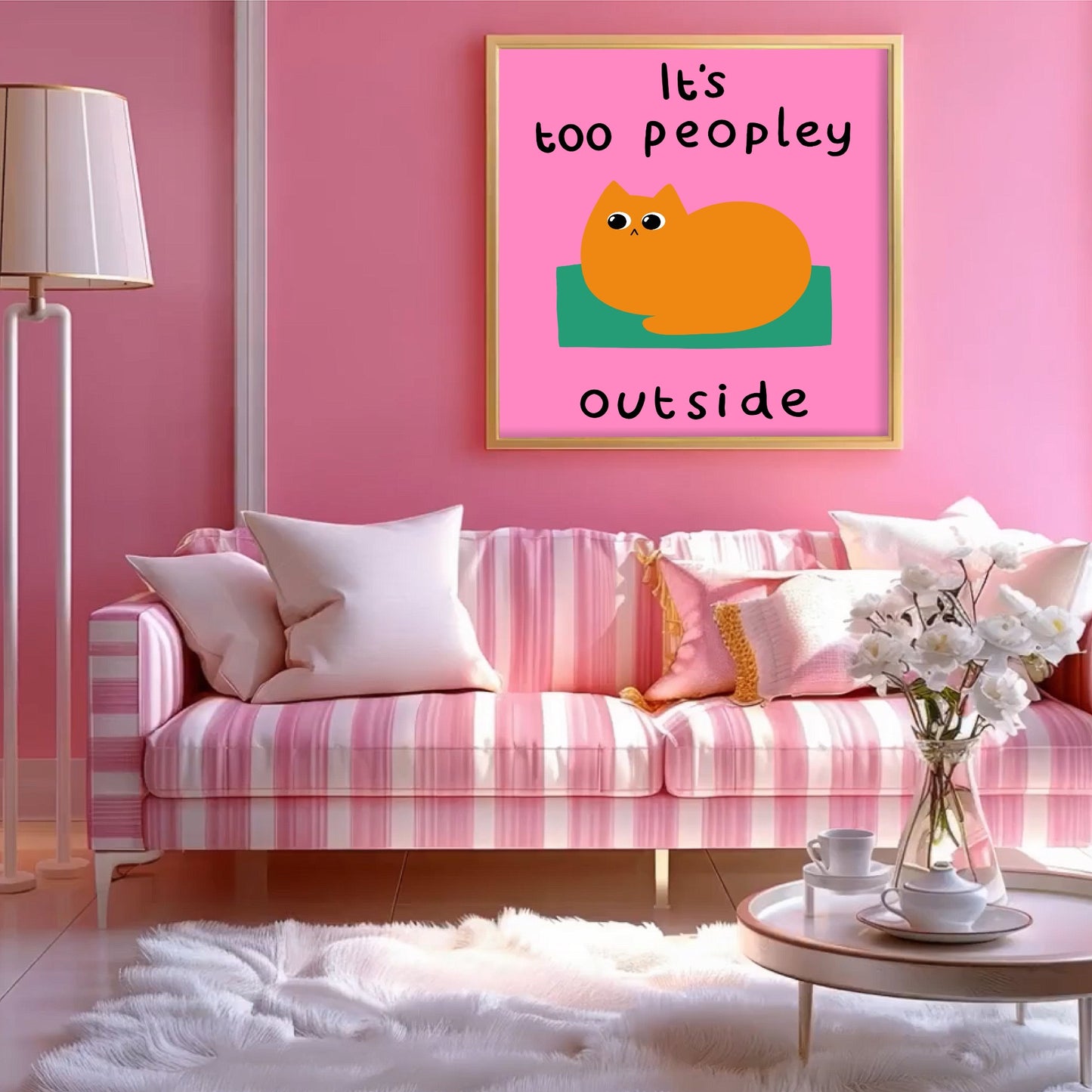 Too Peopley print