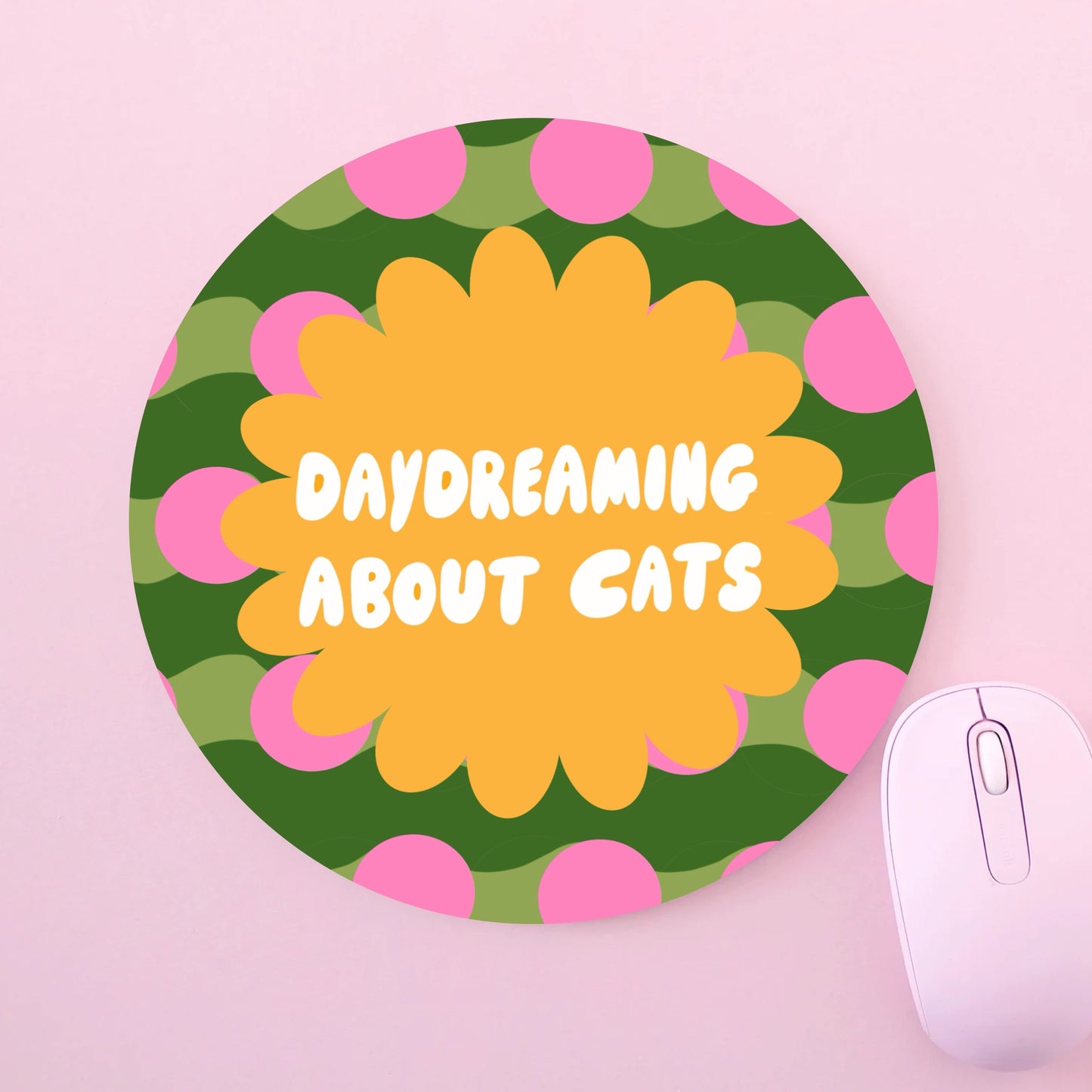 Daydreaming Cat - Mouse Pad