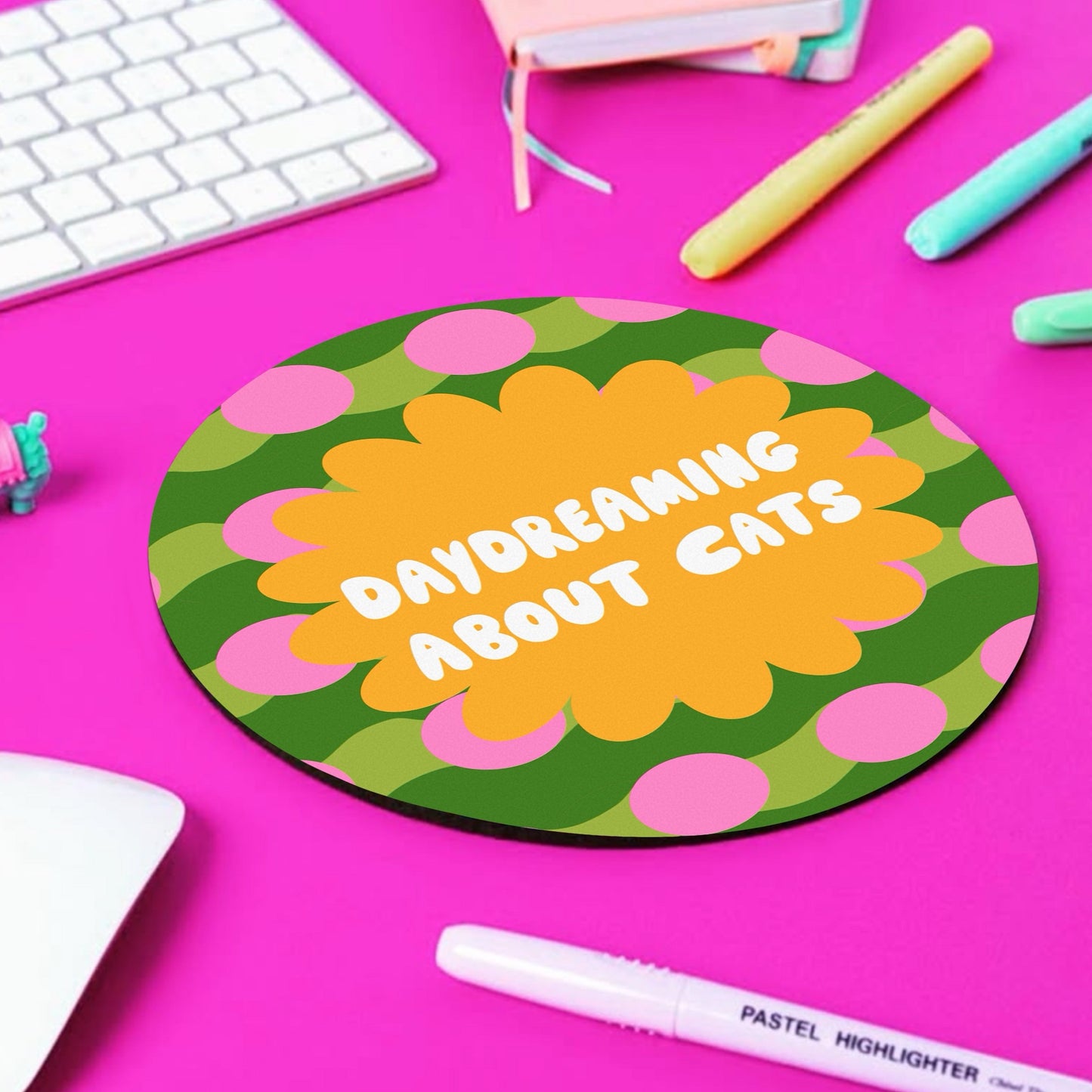 Daydreaming Cat - Mouse Pad