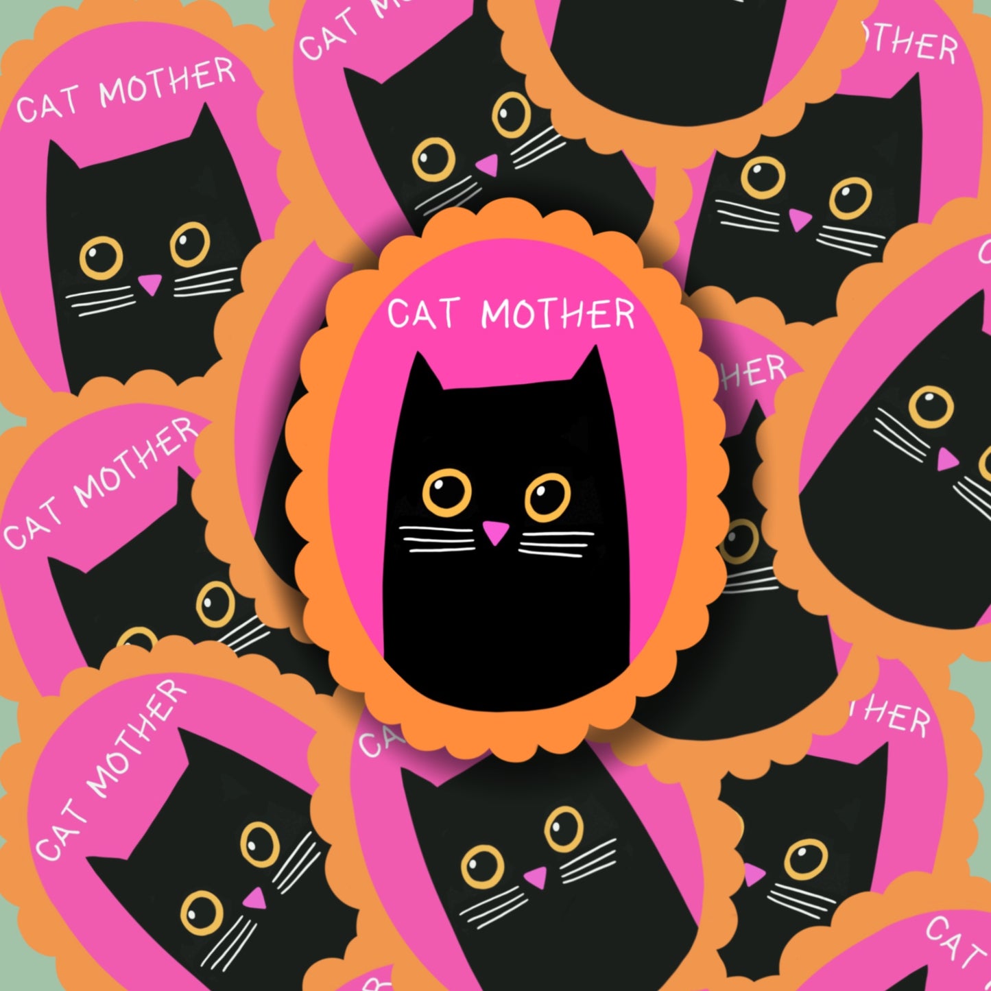 Cat Mother Vinyl Sticker