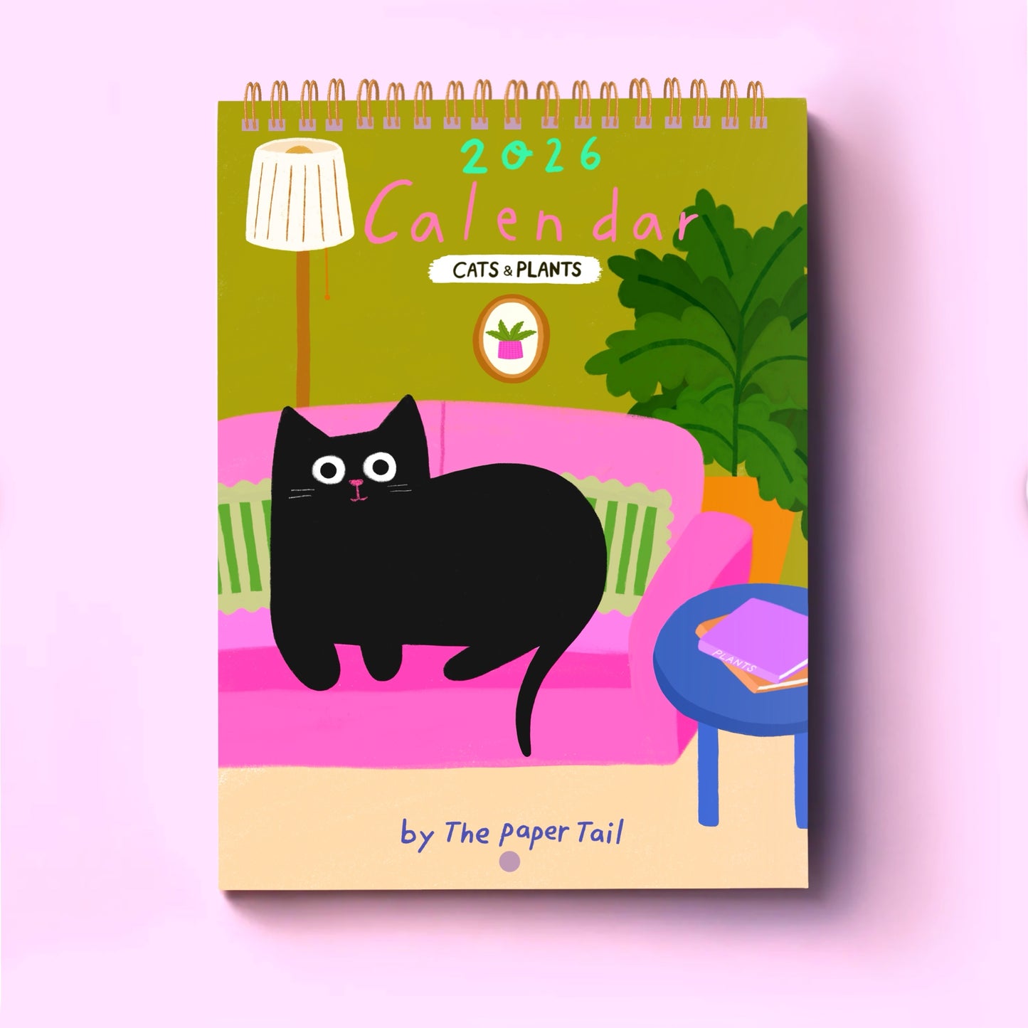 Cats And Plants - 2026 Wall Calendar