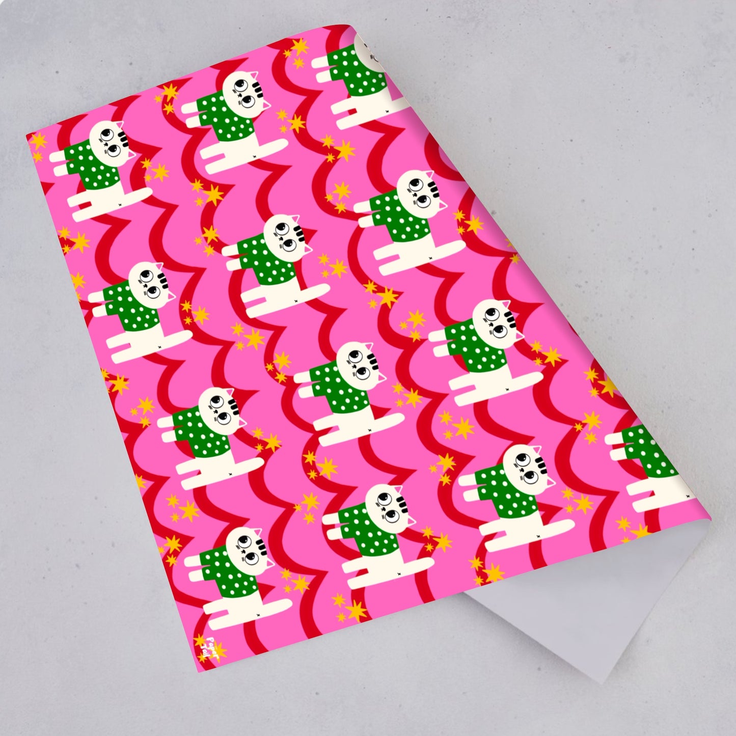Christmas Cats Wrapping Paper