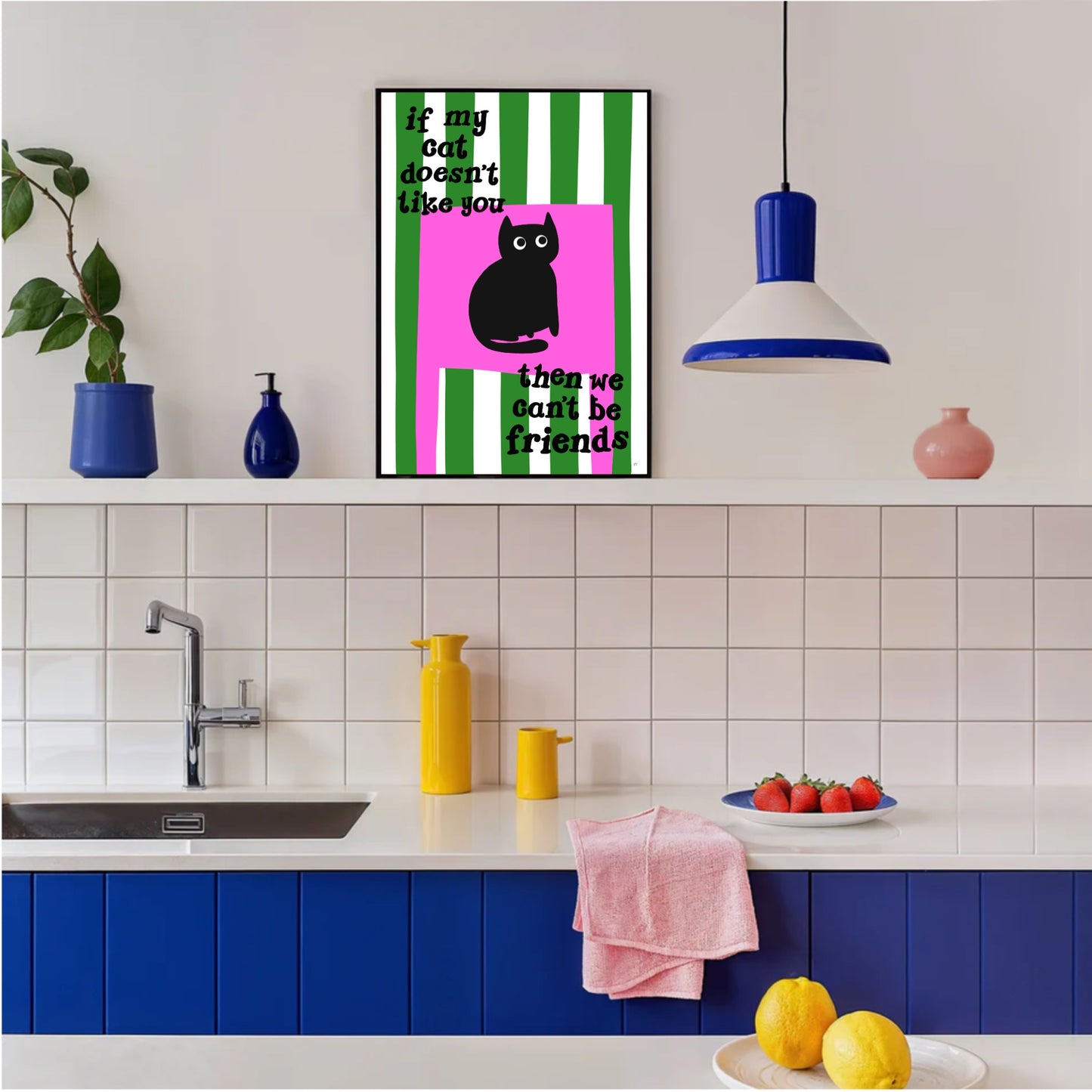 Cats Before Friends print