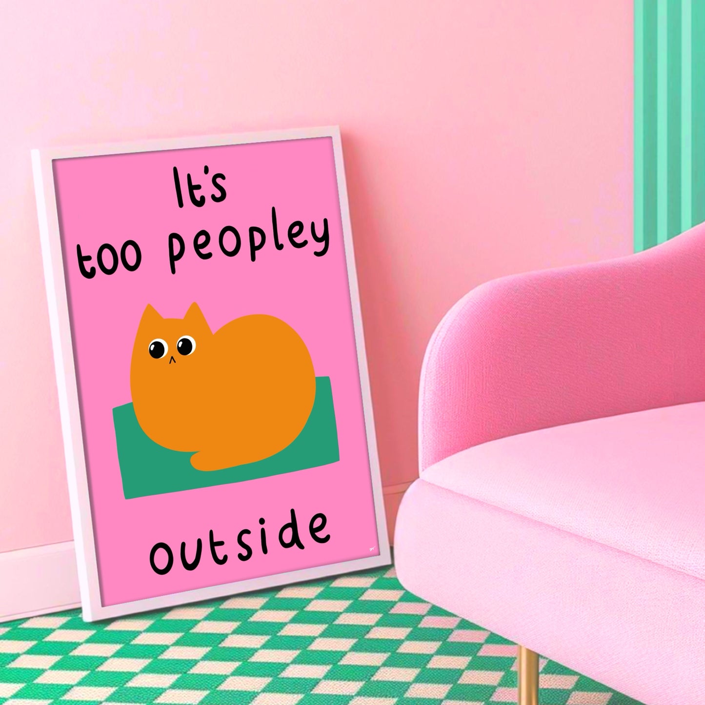Too Peopley print