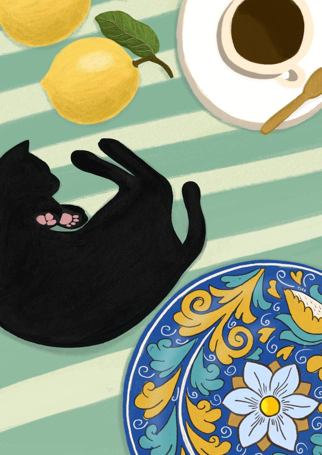 Coffee and Lemons print