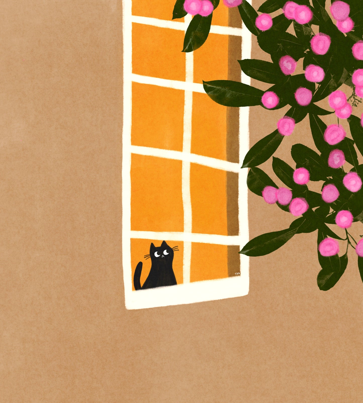 Window Gazing print