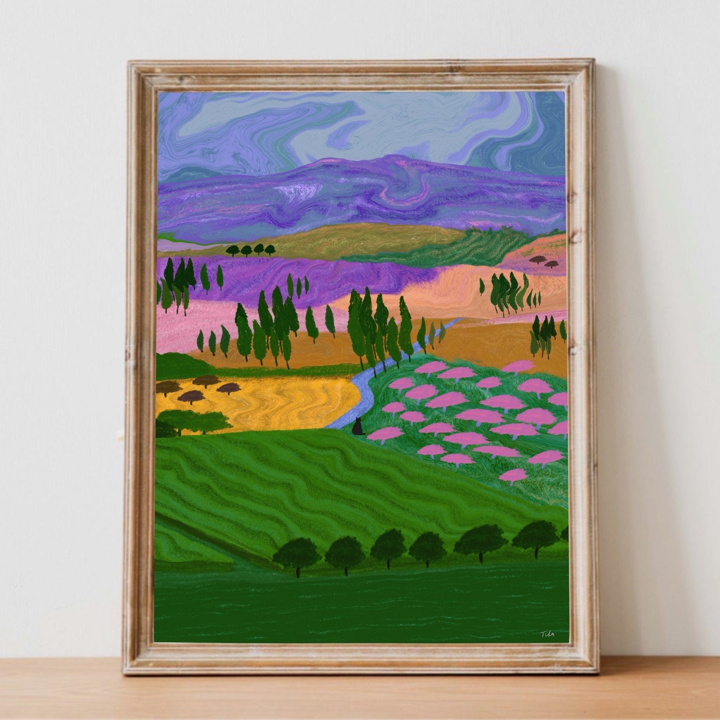 Cat In The Countryside print