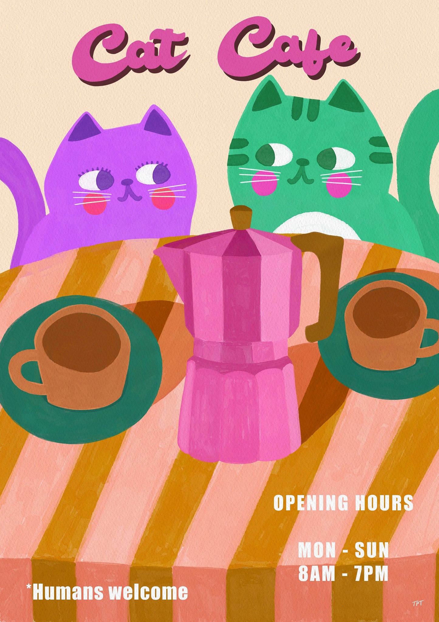 Cat Cafe print