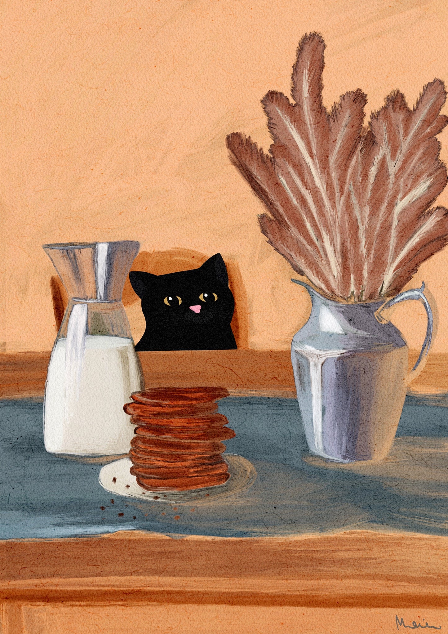 Milk and Cookies print
