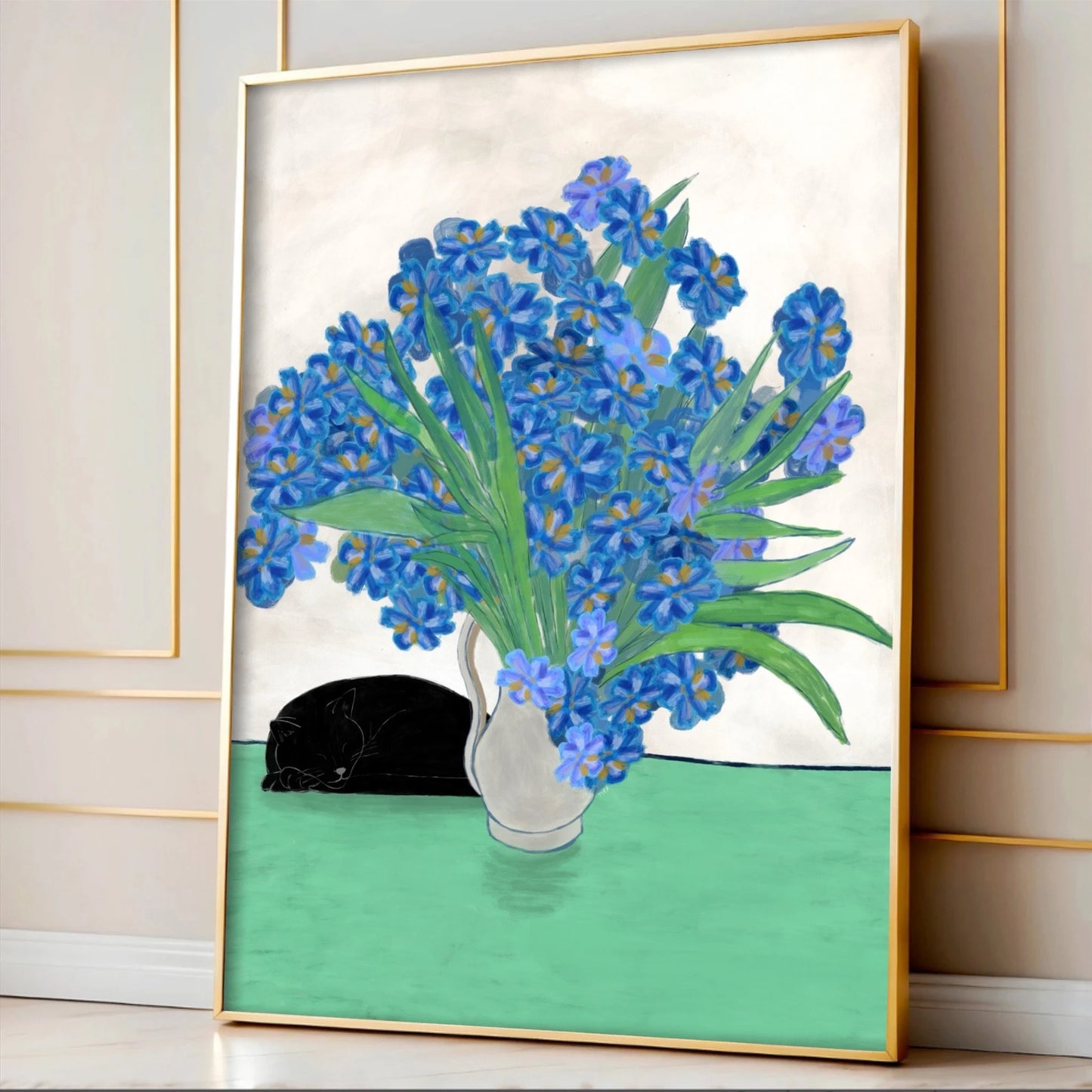 Blue Irises print