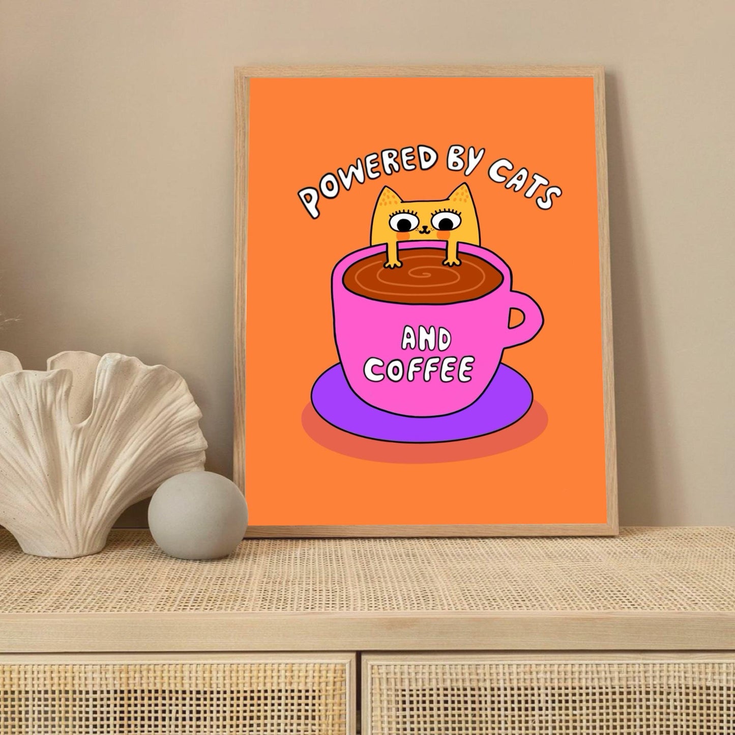 Powered By Coffee print