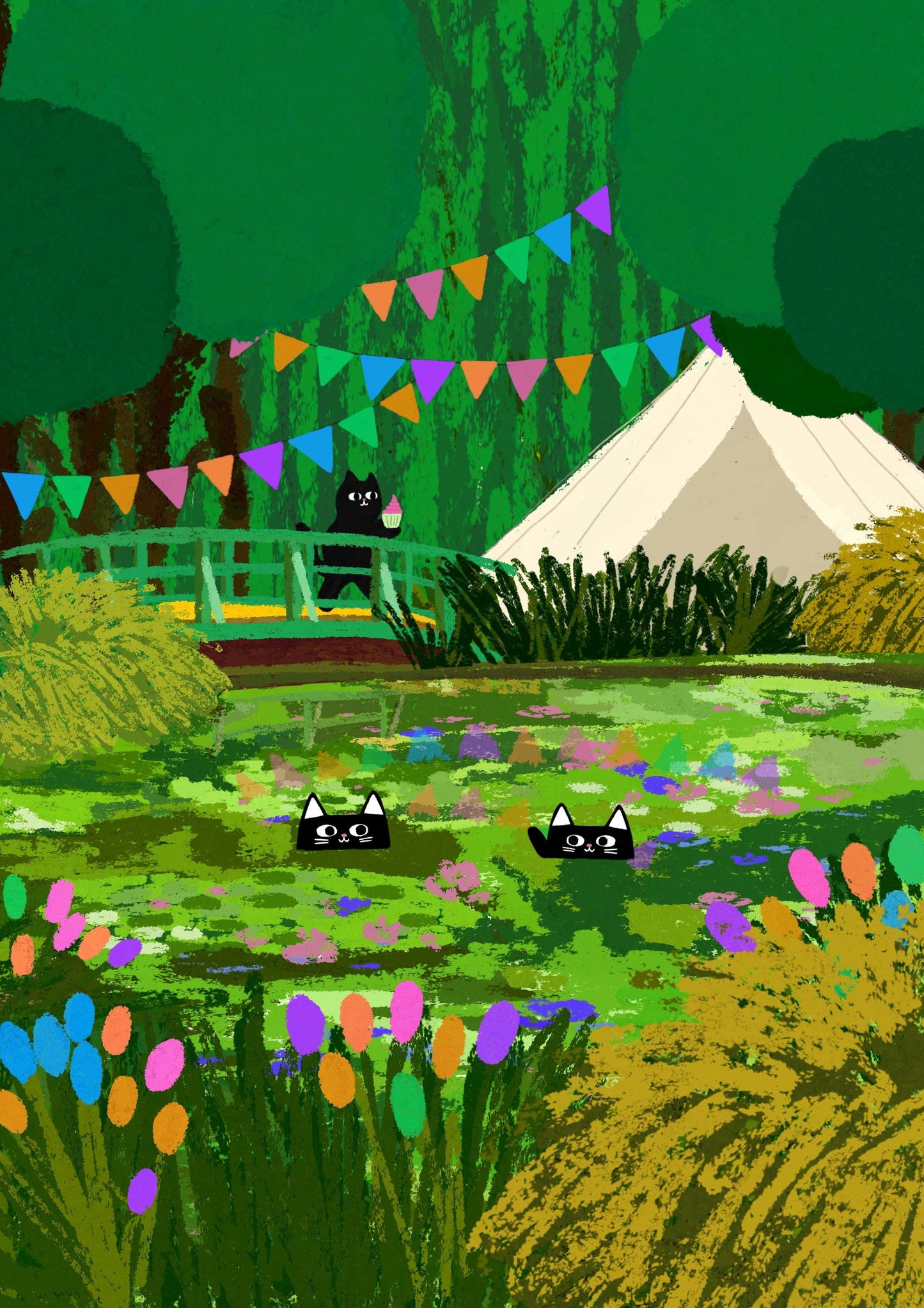 Party In The Woods print