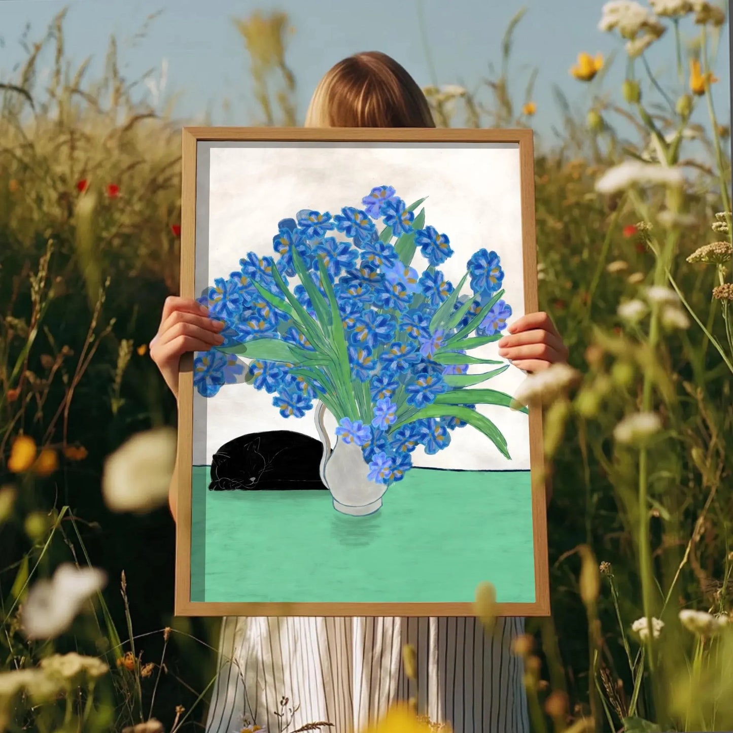 Blue Irises print