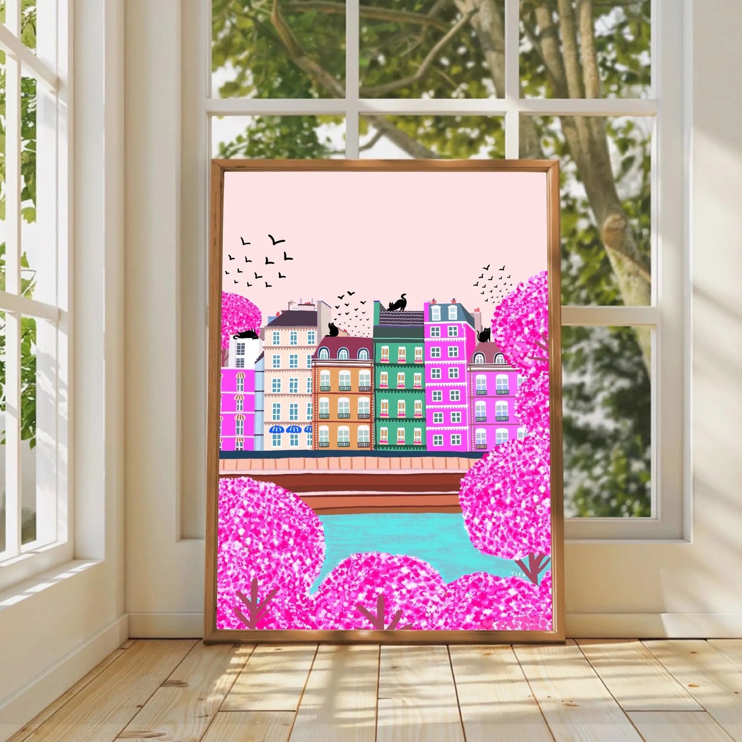 Cats in Paris print