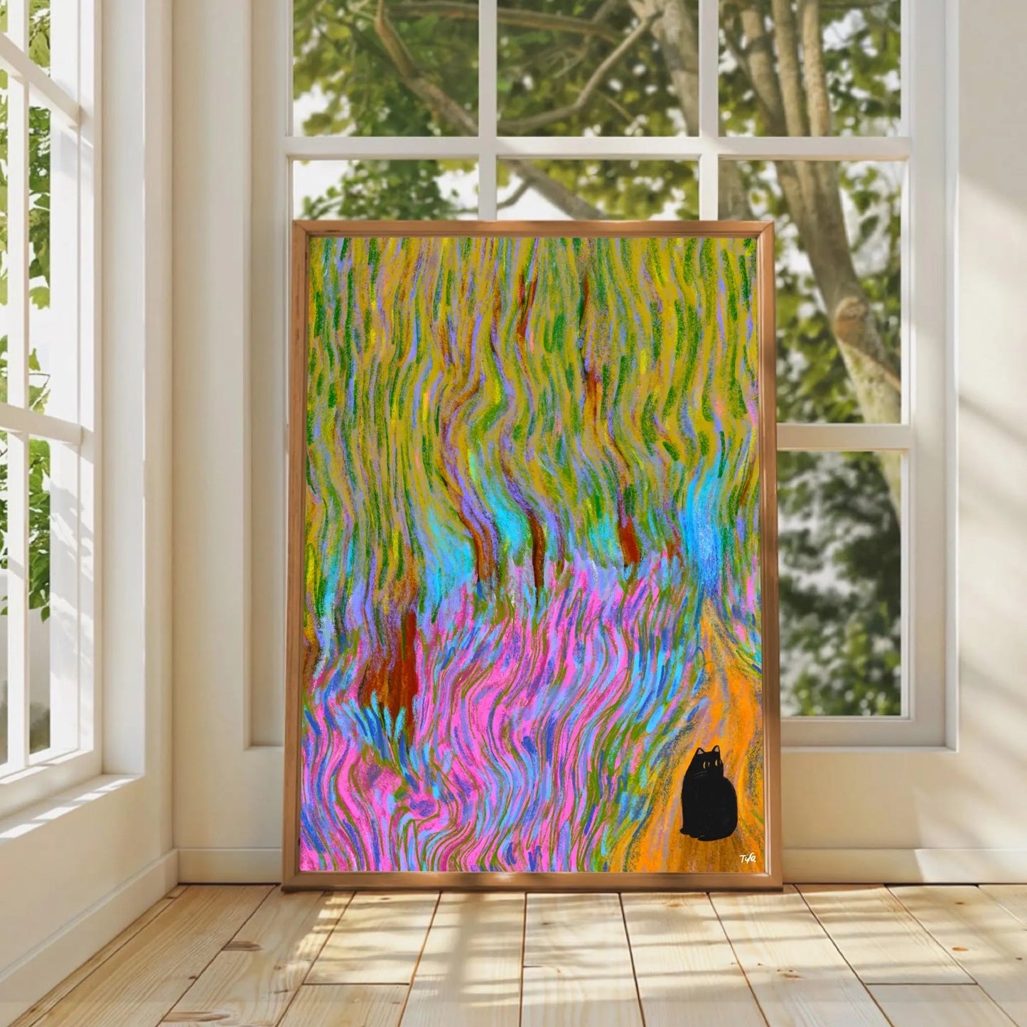 Forrest Cat print
