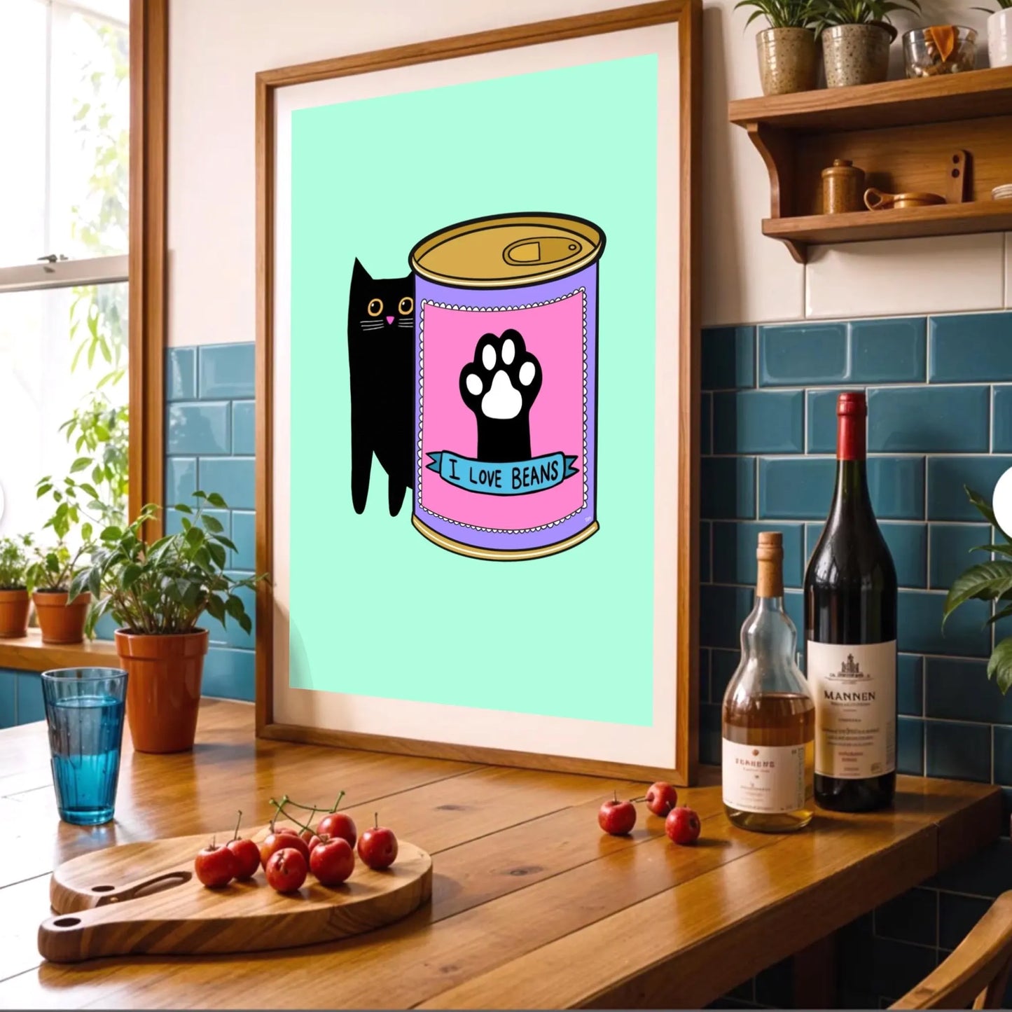 I Love Beans print