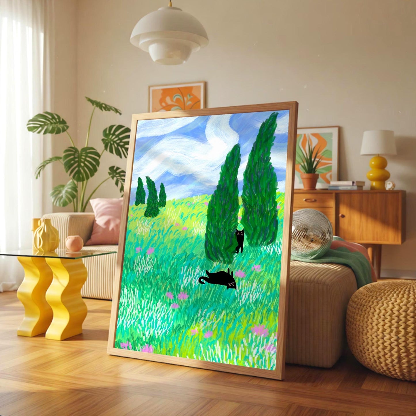 Field Cats print