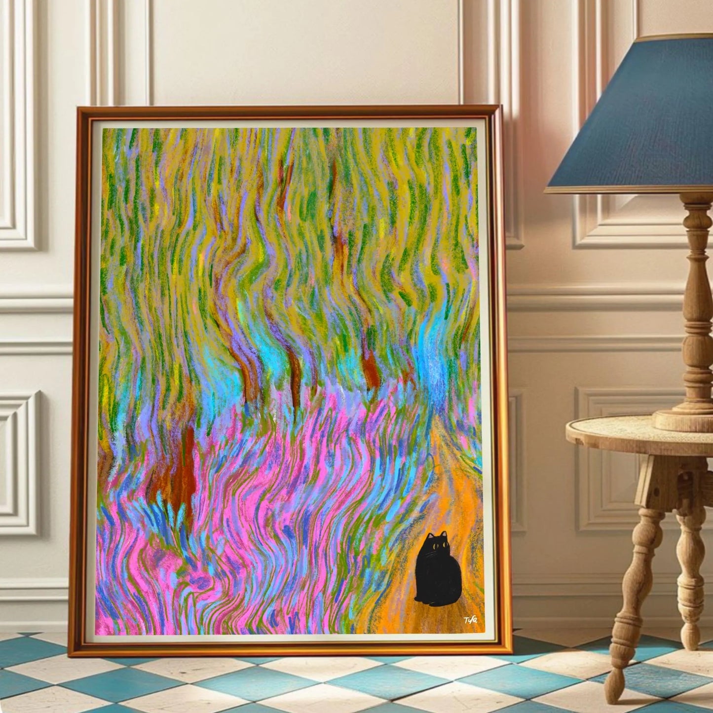 Forrest Cat print