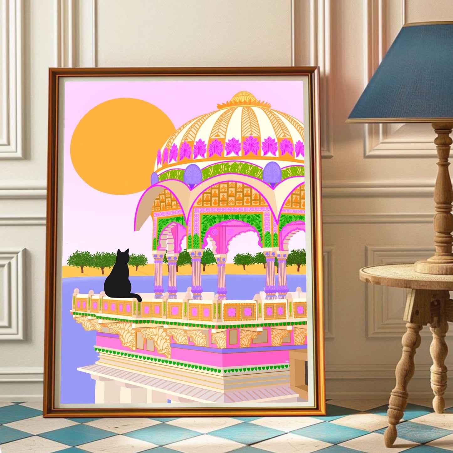India Cat print