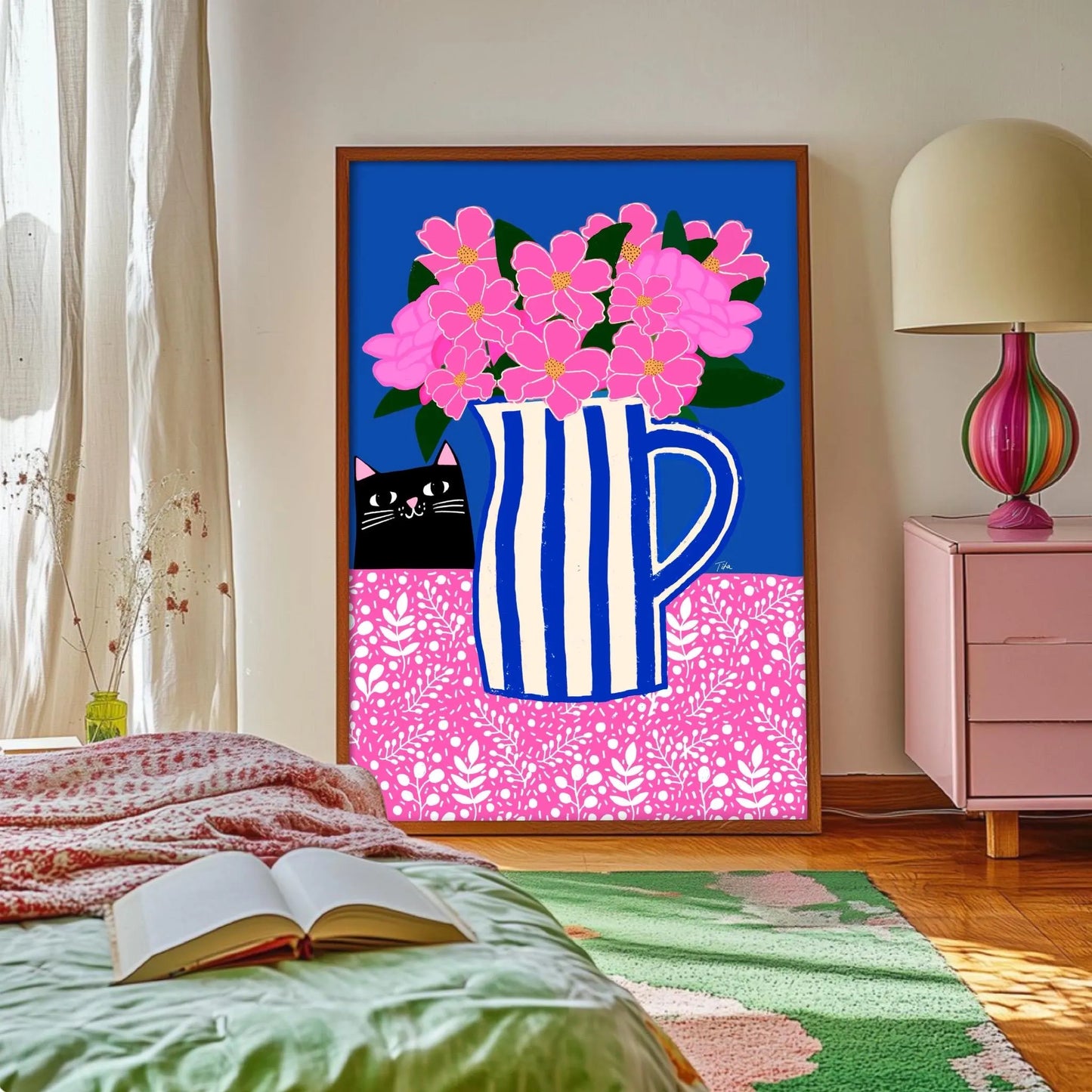 Stripy Jug print