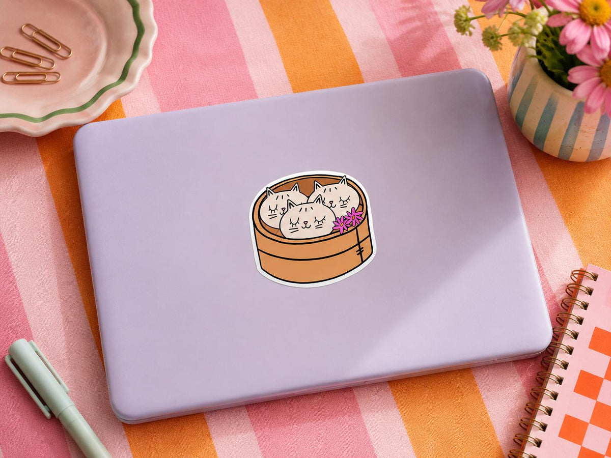 Dim Sum - Cat Vinyl Sticker
