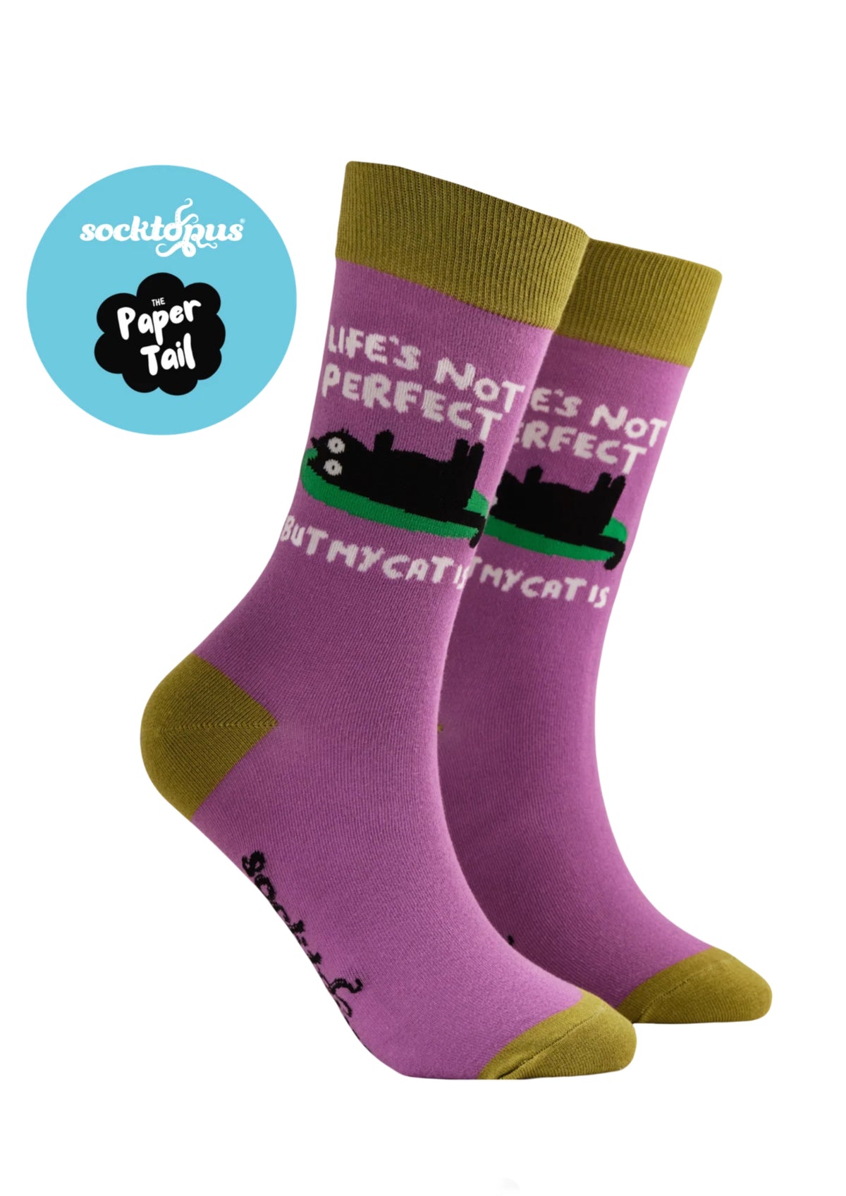 My Perfect Cat - Funny Quote Socks