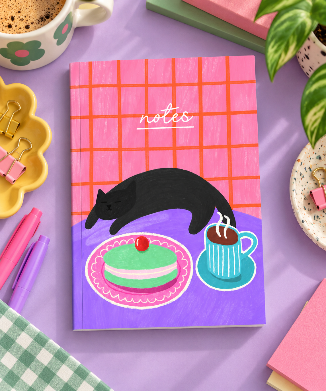 Kuchen Und Kaffee - Katzennotizbuch