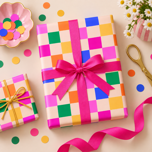 Colourful Squares - Wrapping Paper Sheet
