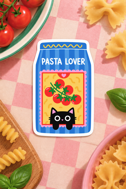 Pasta Lover - Cat Vinyl Sticker