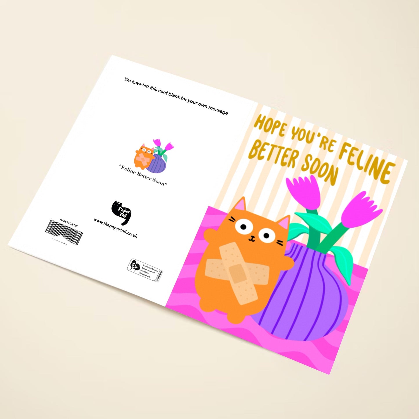 Feline Better Greetings Card