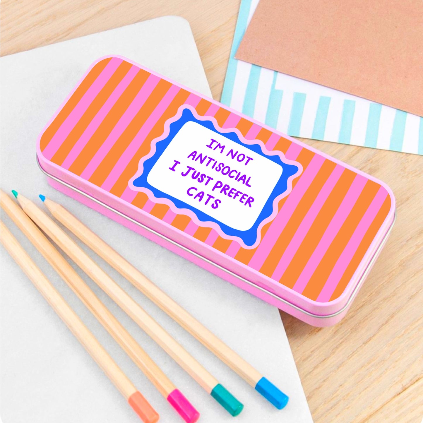 Prefer Cats - Pencil Tin