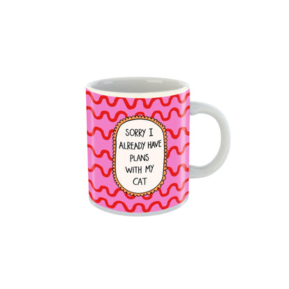 Mug en céramique "Projets de chat"
