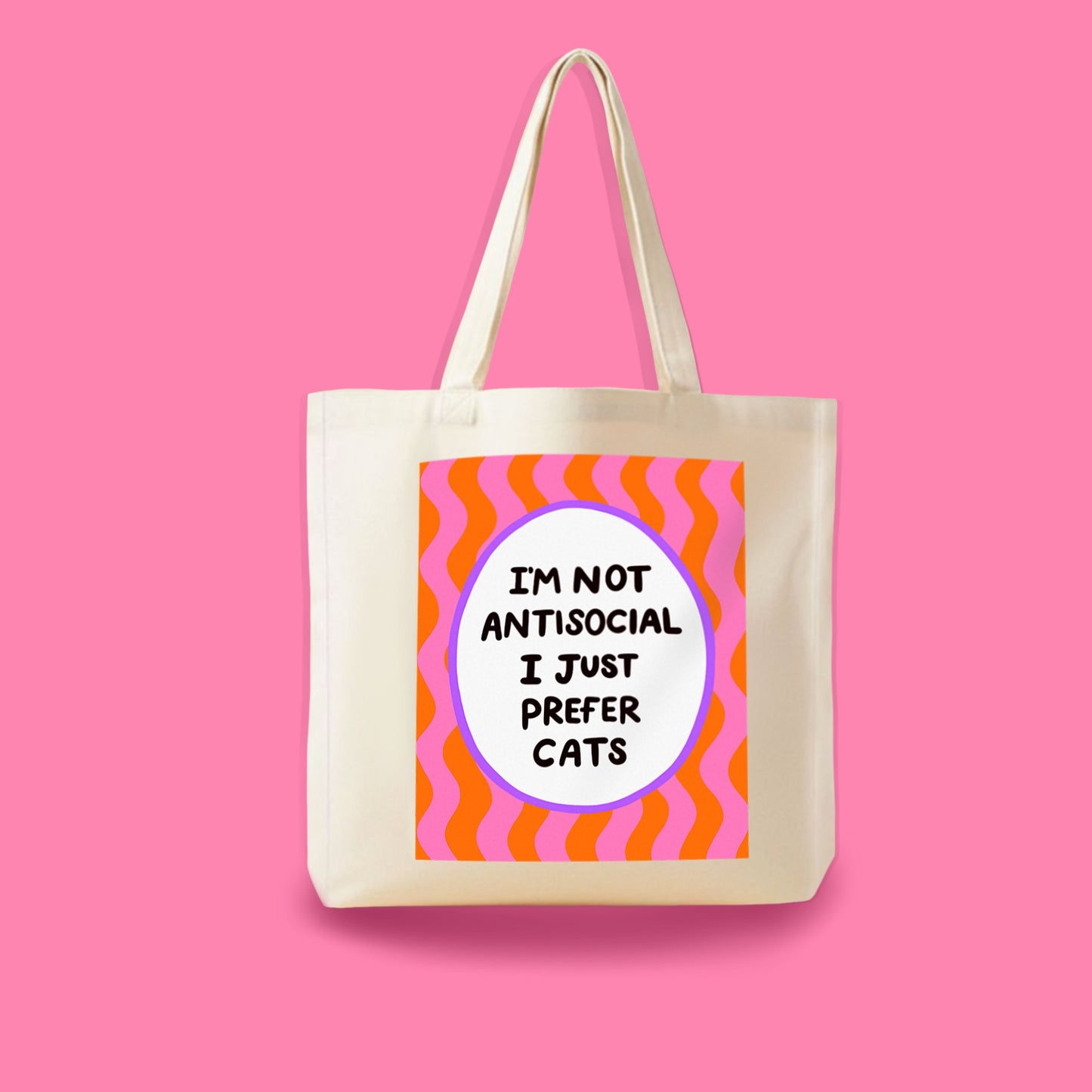 Antisocial Cat Tote Bag