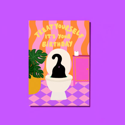 Treat Yourself Greetings Card