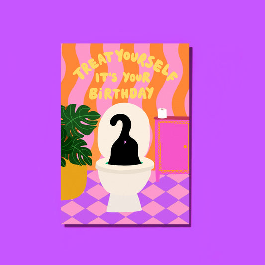 Treat Yourself Greetings Card