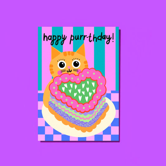 Happy Purr-thday Card