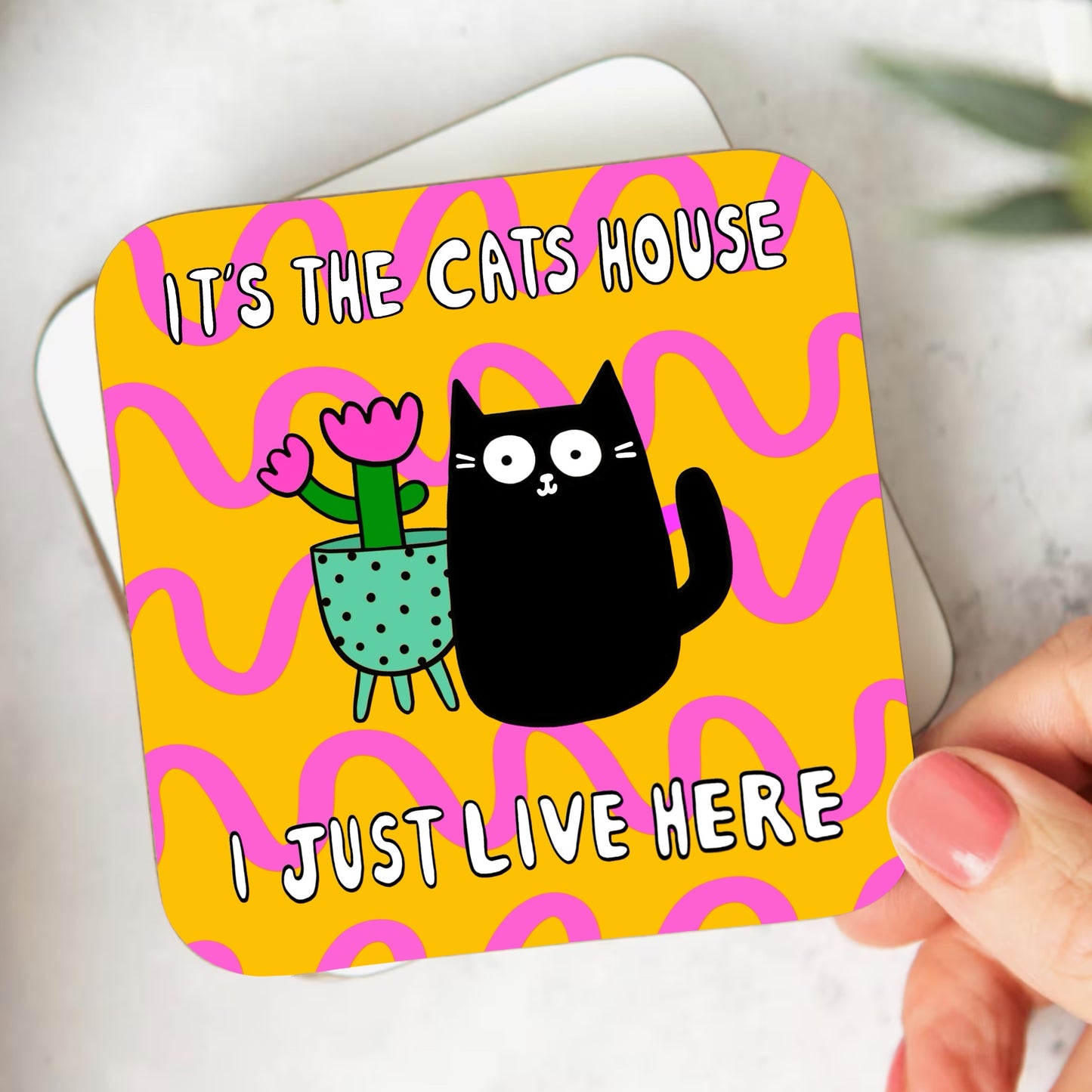 Cat’s House Coaster