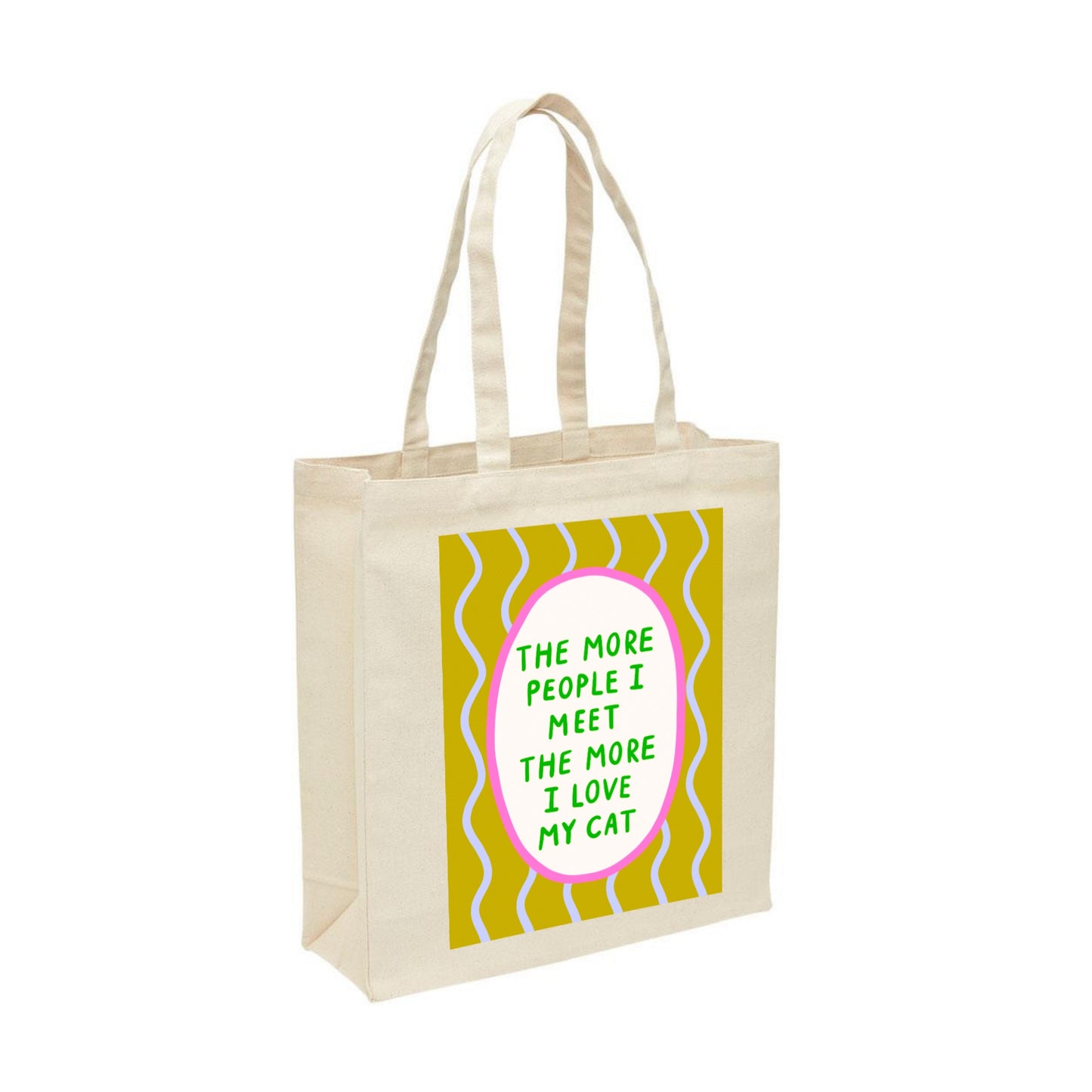 I Love My Cat Tote Bag