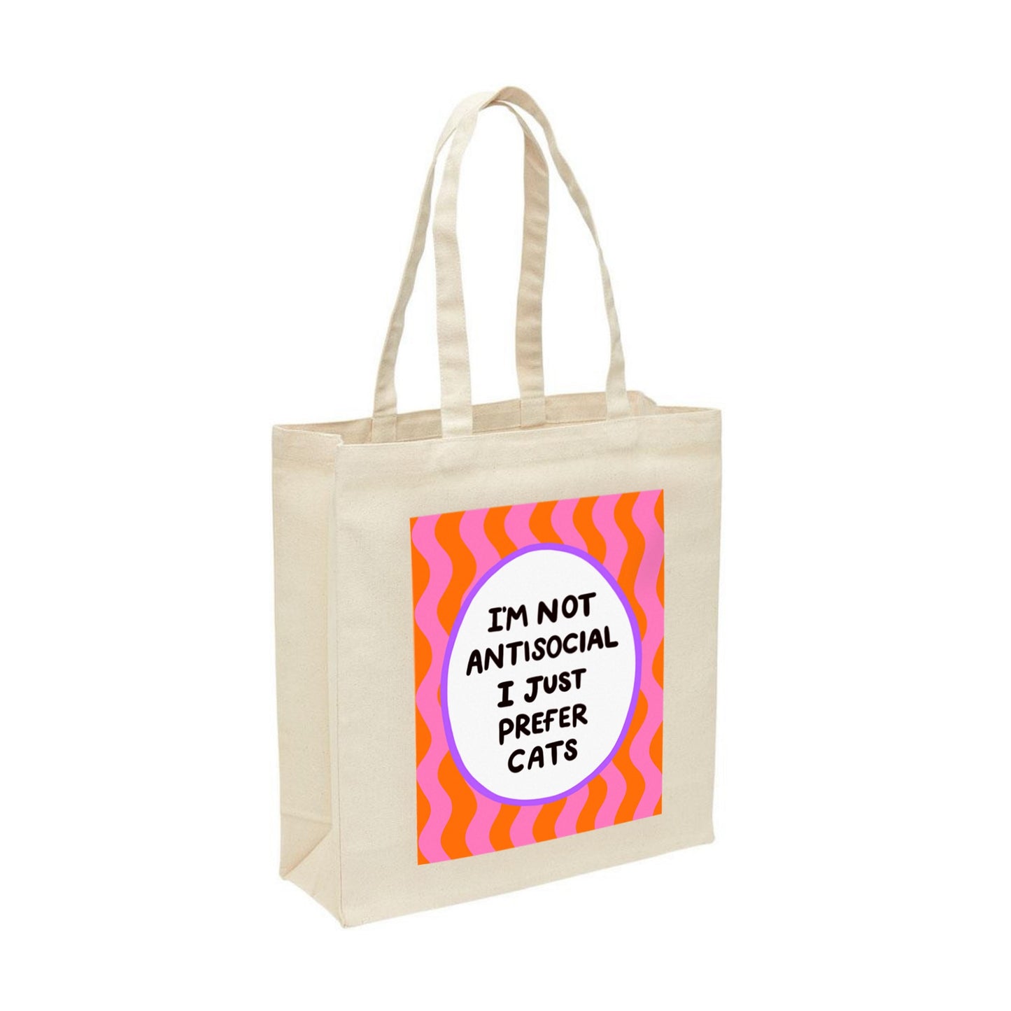 Antisocial Cat Tote Bag