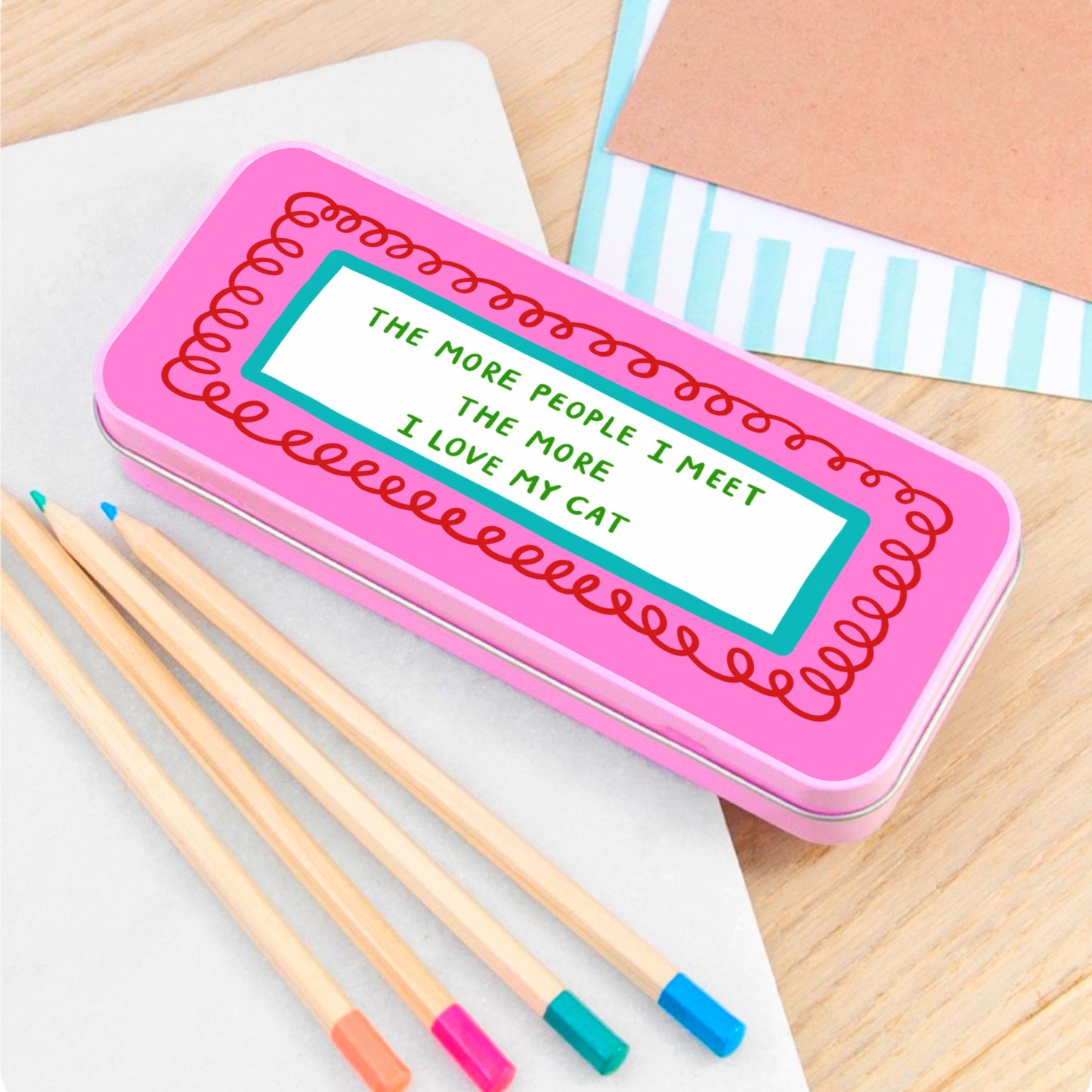 I Love My Cat - Pencil Tin